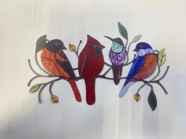 MiniAcrylic - Vogel-Glasbehang