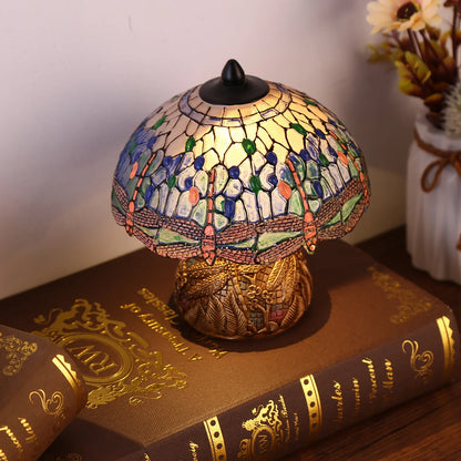 LuxeVintage - Libelle Glasmalerei Lampe