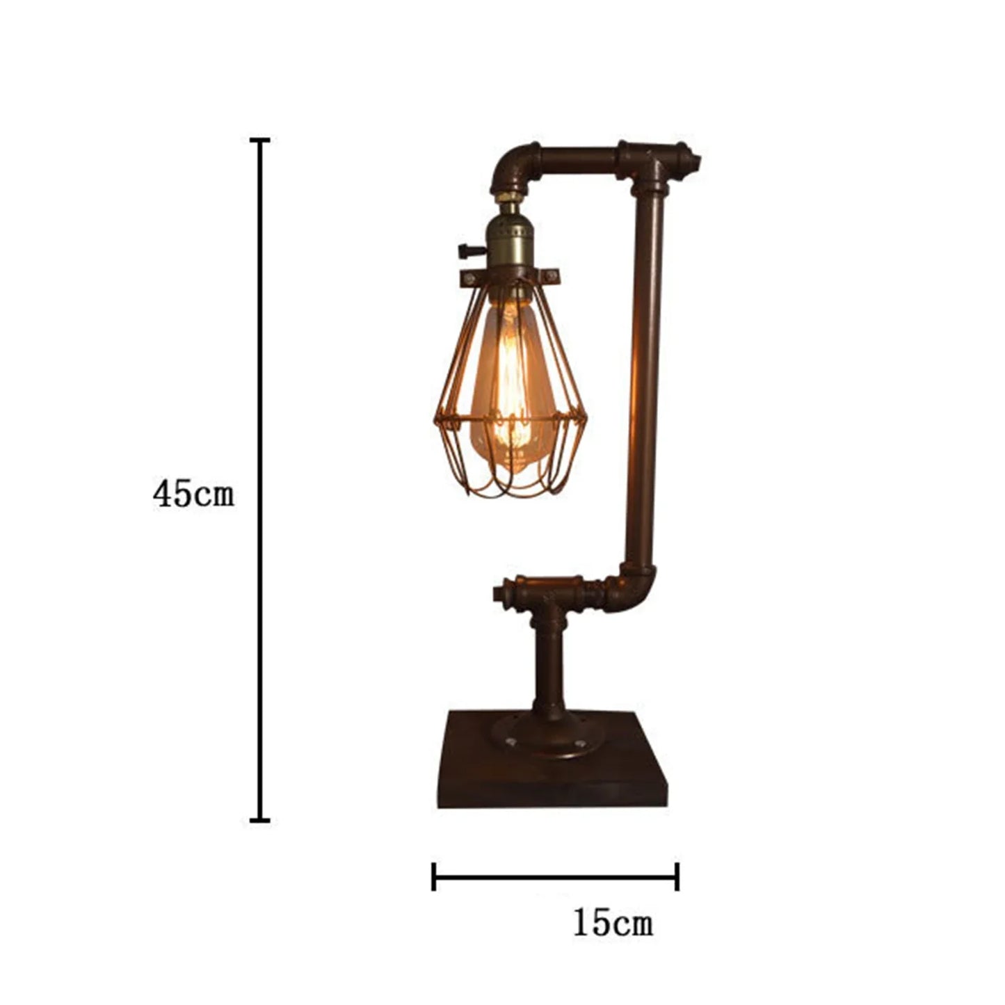 VintageEssence - Vintage Metall Tischlampe